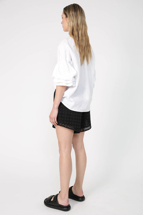 actually broderie short / black