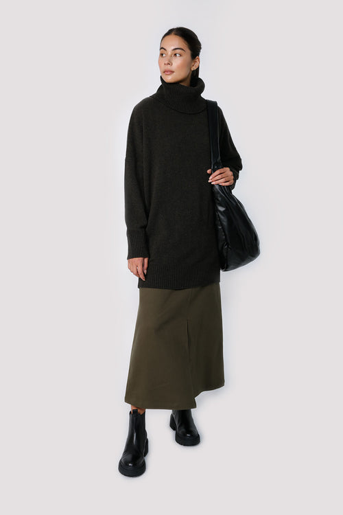 drilling skirt / khaki green