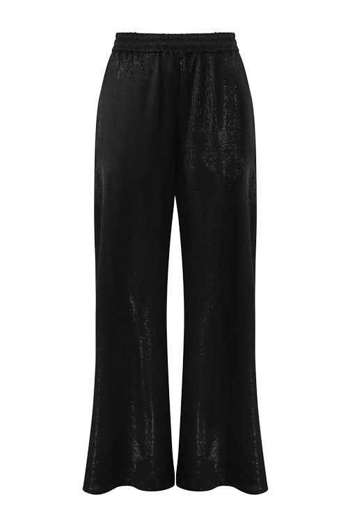 coached pant / black sparkle