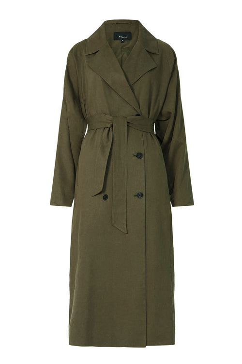 onward trench coat / khaki green