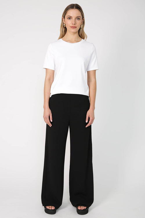 glowed pant / black crepe