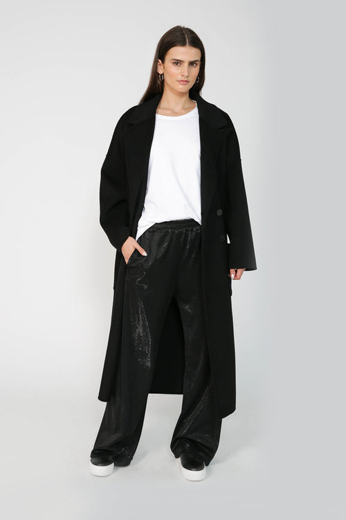 coached pant / black sparkle