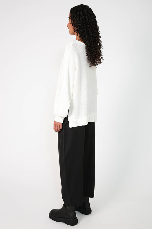 veer sweater / ivory