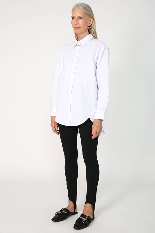 unbutton shirt / white