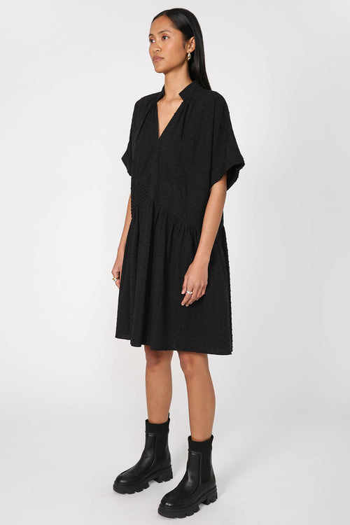 bevel dress / black
