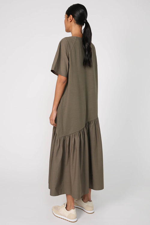 taken dress / dark olive green