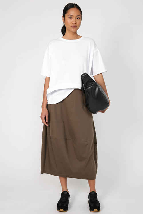 spin skirt / dark olive green