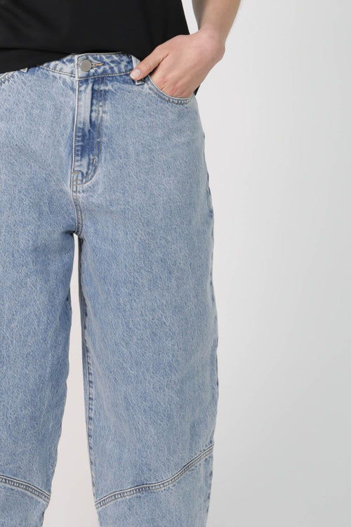 furthered jean / washed indigo blue