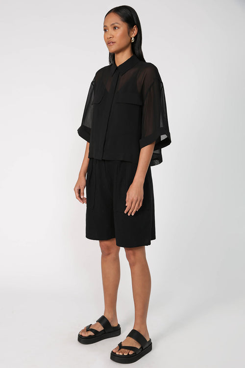 carve shirt / black