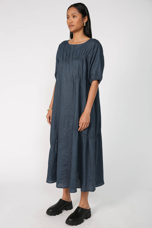 notion dress / teal blue