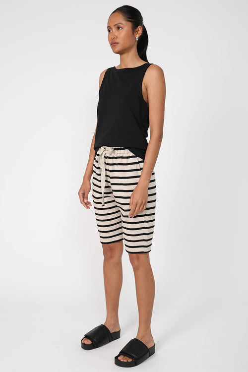 hanger short / neutral stripe