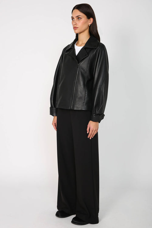 luxe moto jacket / black