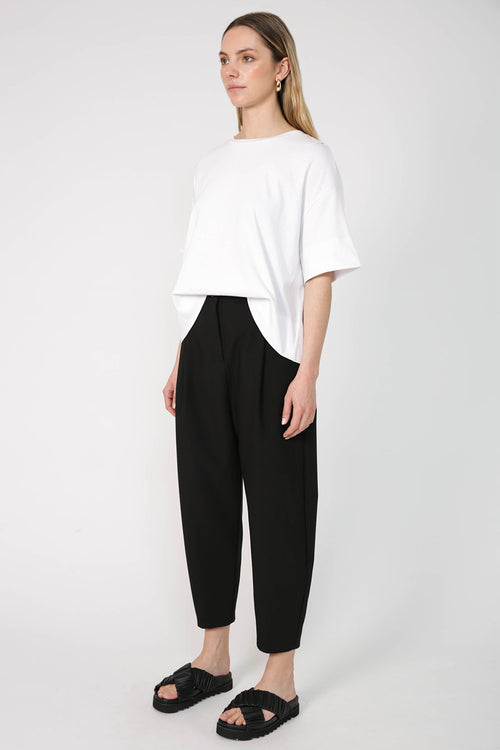 barrel pant / black