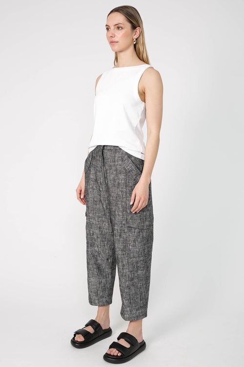 salute pant / black marle