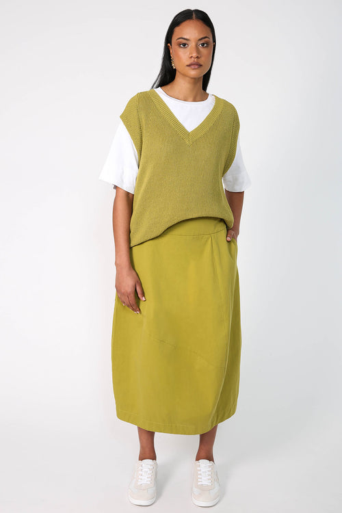 universal skirt / pistachio green