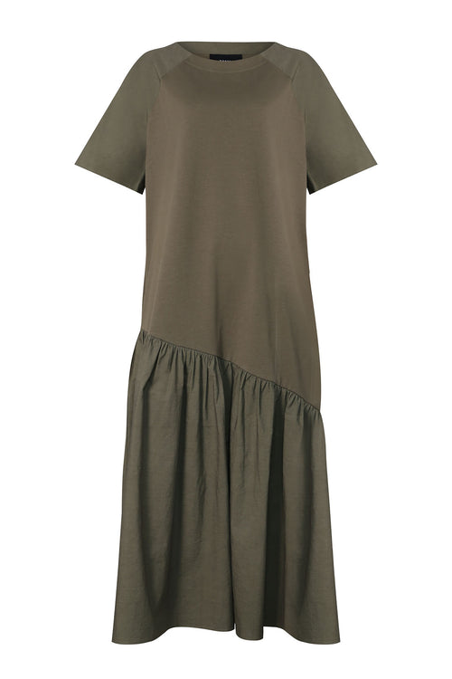 taken dress / dark olive green