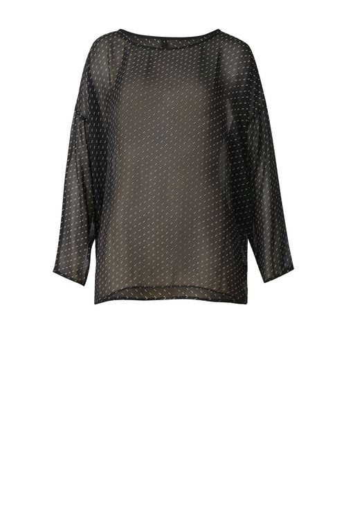 angle top / double dot print