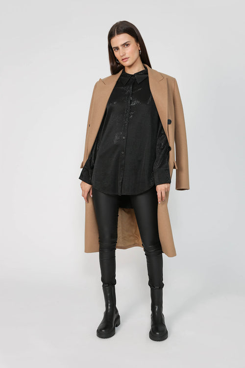 vast shirt / black sparkle