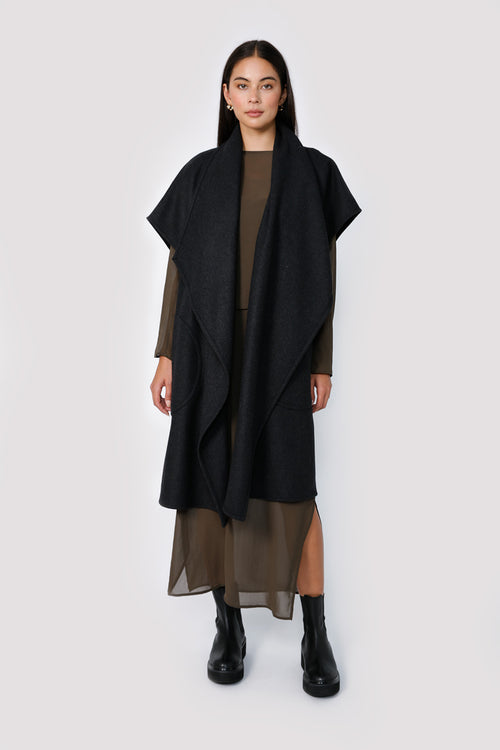 traverse dress / bark olive
