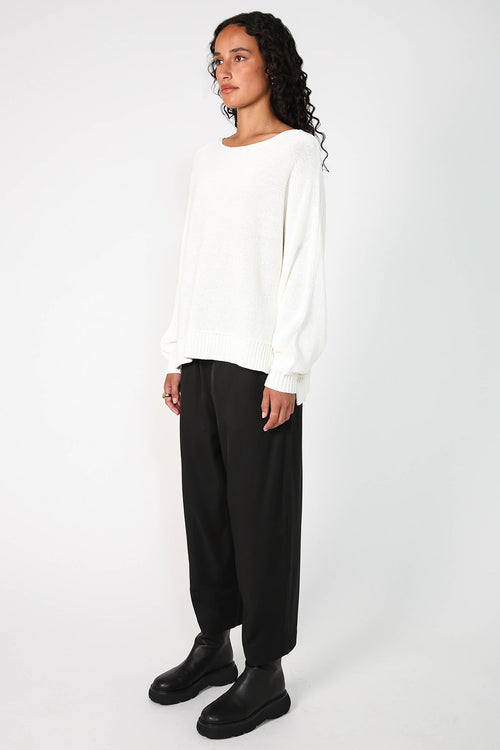 veer sweater / ivory