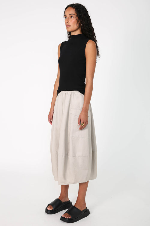 global skirt / taupe
