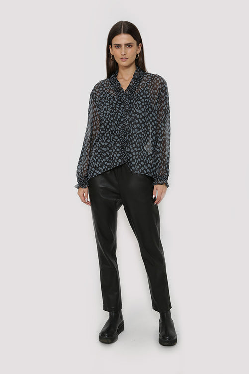 defying top / black|grey spot