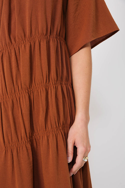 axel dress / ginger brown