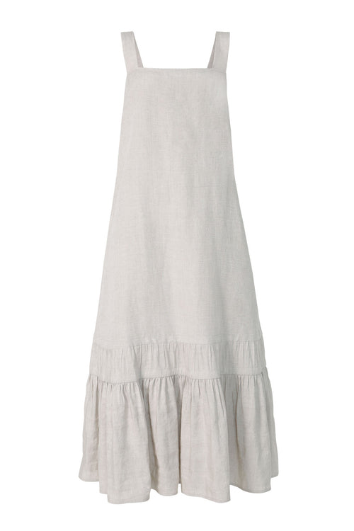 leashed dress / oatmeal marle