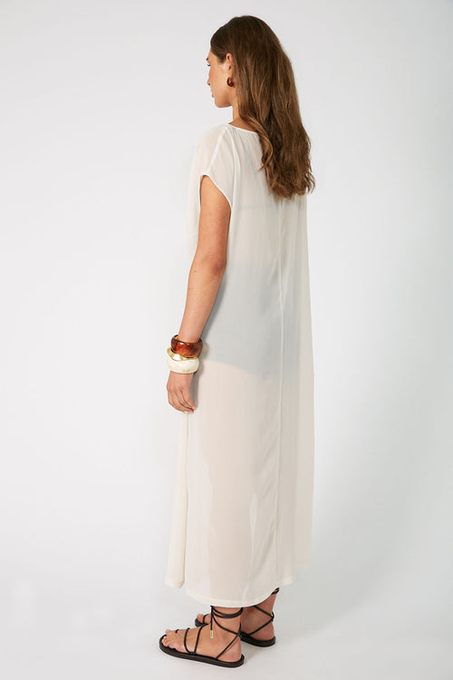 contract midi dress / calico cream