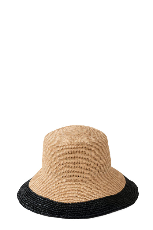 drift stripe hat / natural|black stripe