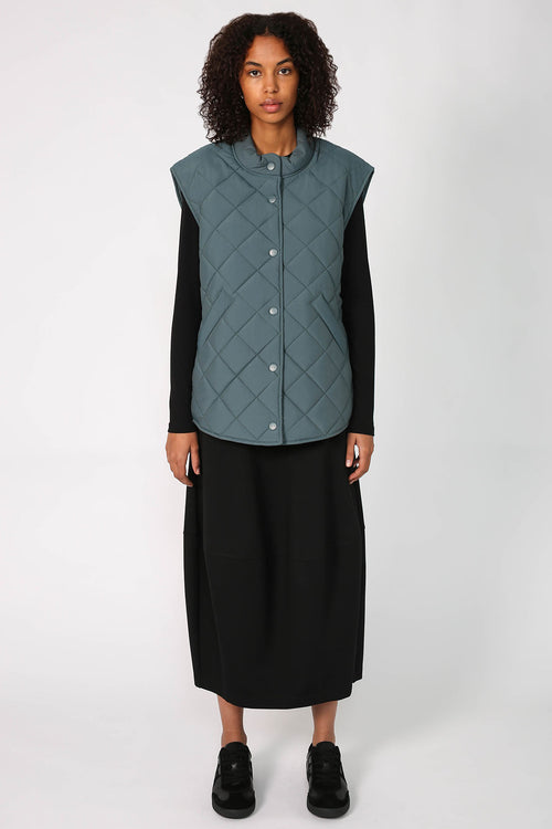stride vest / teal blue