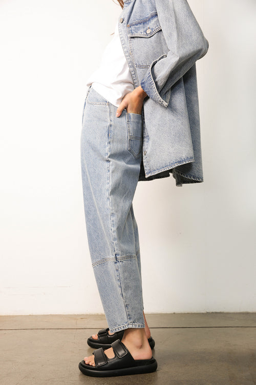 furthered jean / washed indigo blue