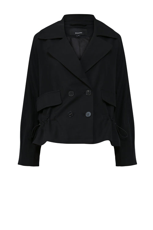 cinched jacket / black