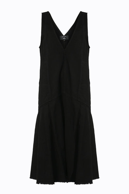 land dress / black denim