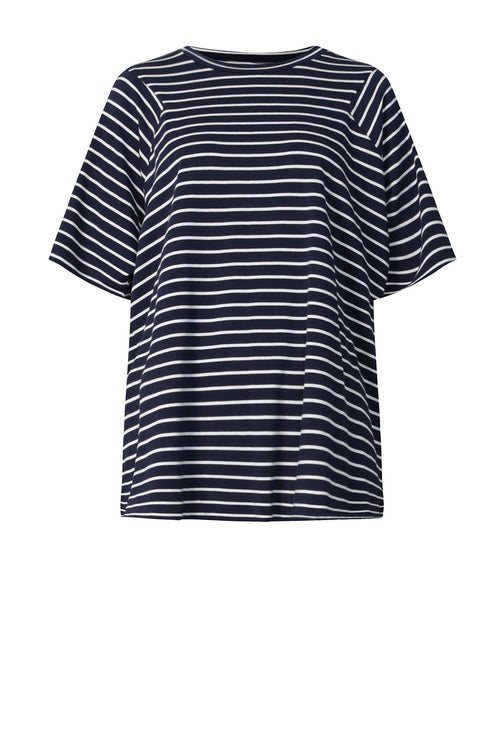 reply tee / navy|white stripe