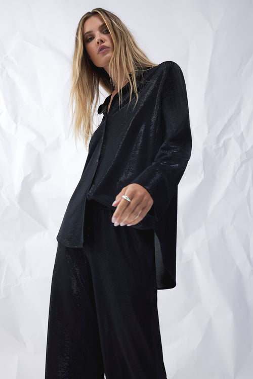 vast shirt / black sparkle