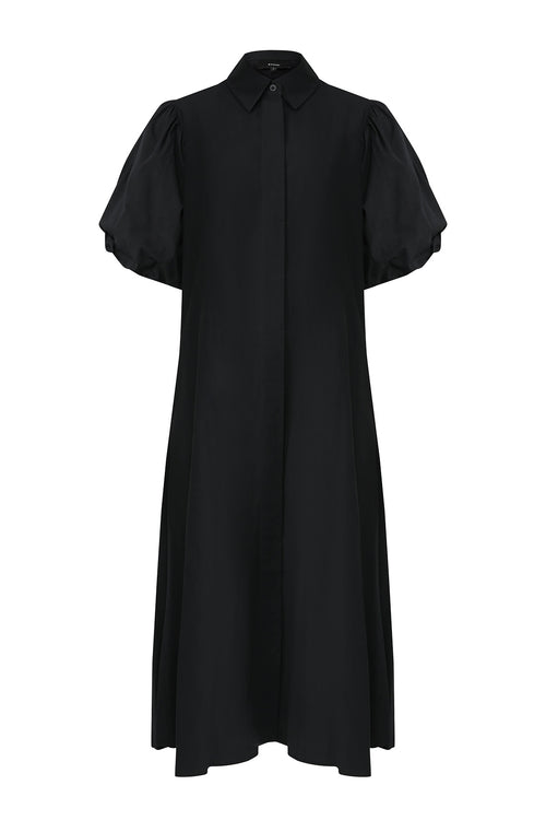 adhere midi dress / black
