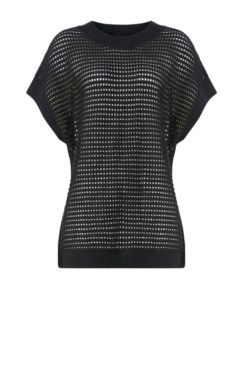 upbeat turn vest / black