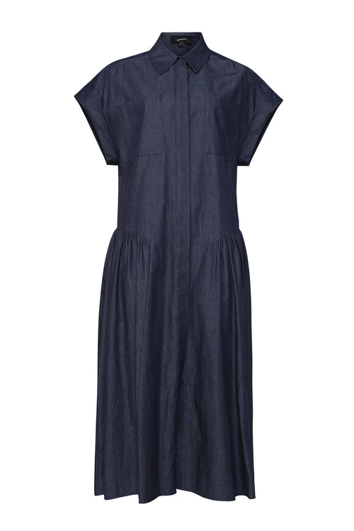 trekker midi dress / indigo blue