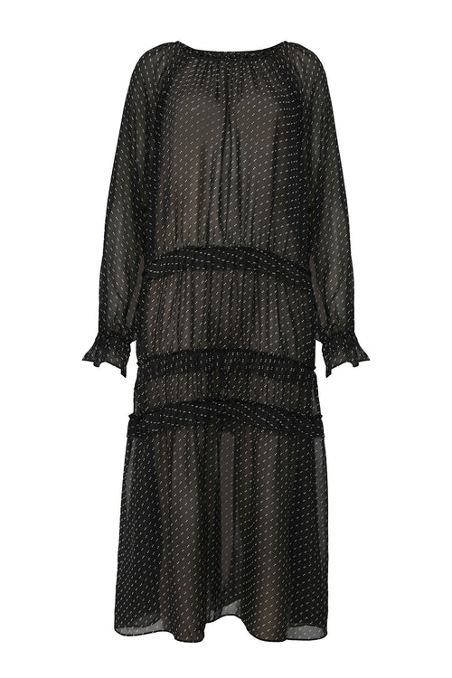vital dress / double dot print