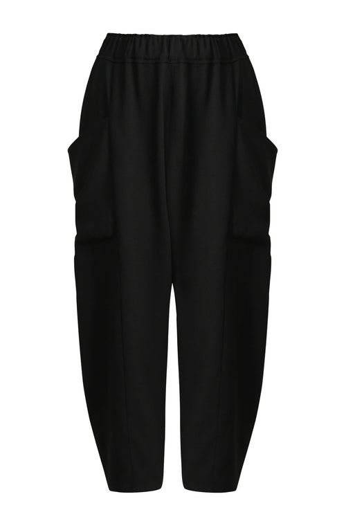 grid pant / black