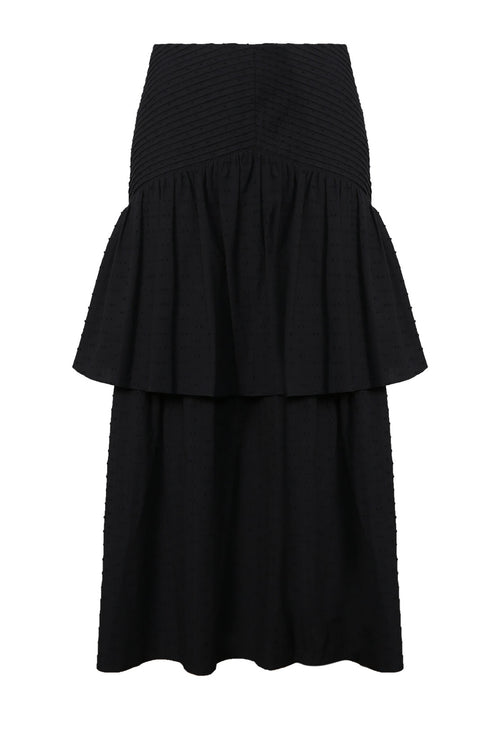 bevel skirt / black