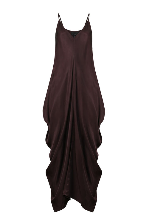 bay dress / espresso chocolate brown