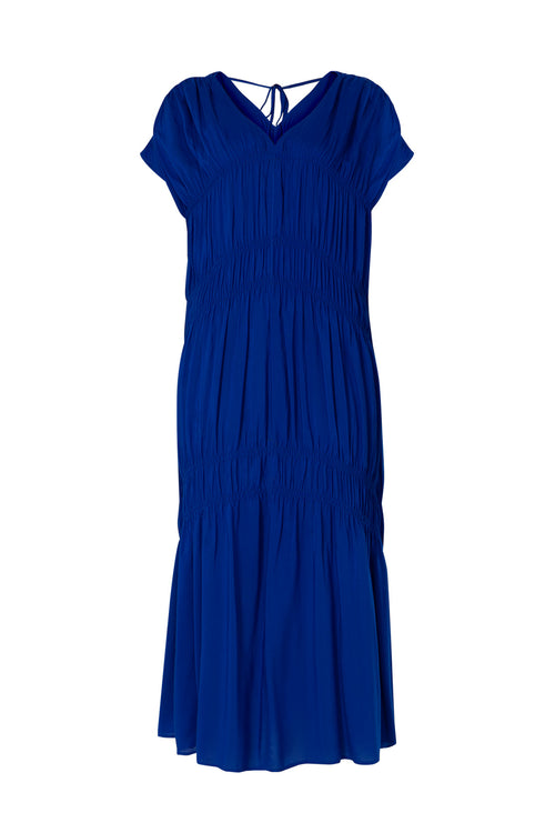 connection midi dress / cobalt blue