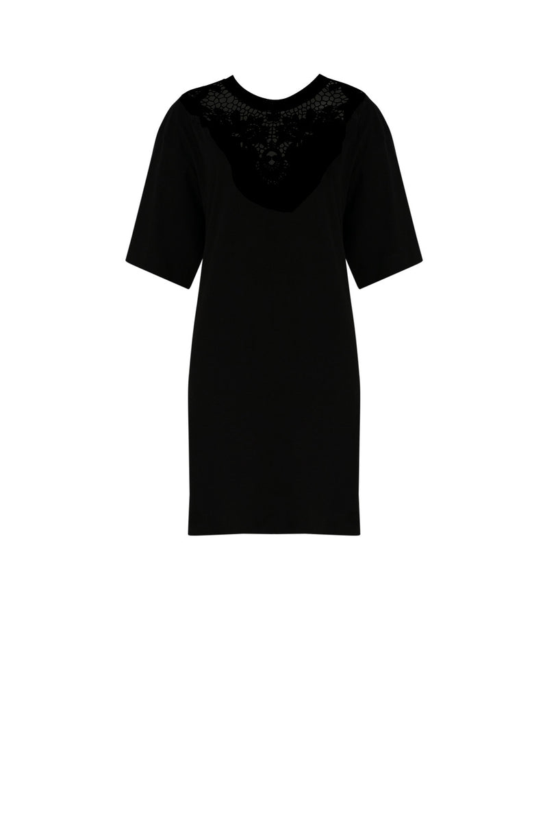 repose tee dress / black