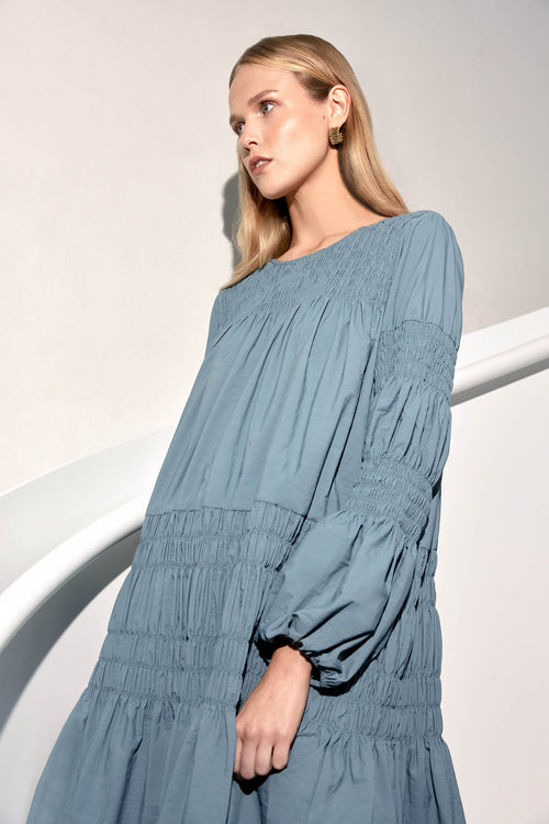 culprit dress / smokey blue