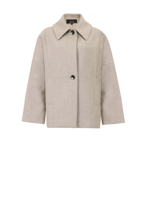 crescent coat / sandstone