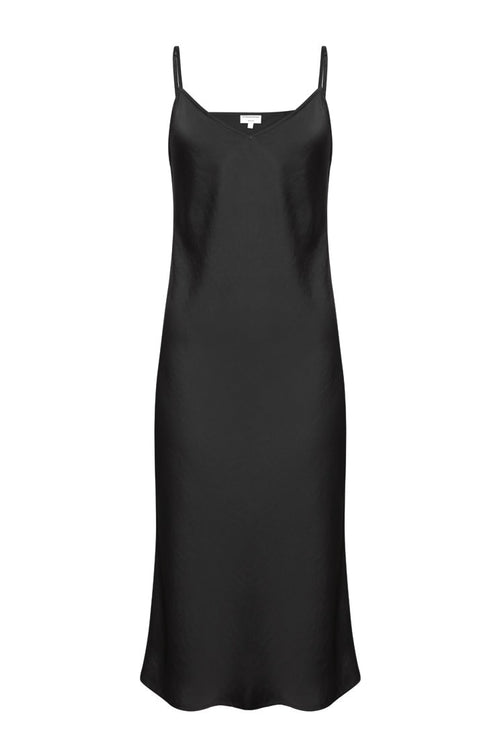 slide midi slip / black