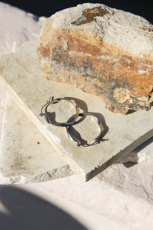 helix earring / silver
