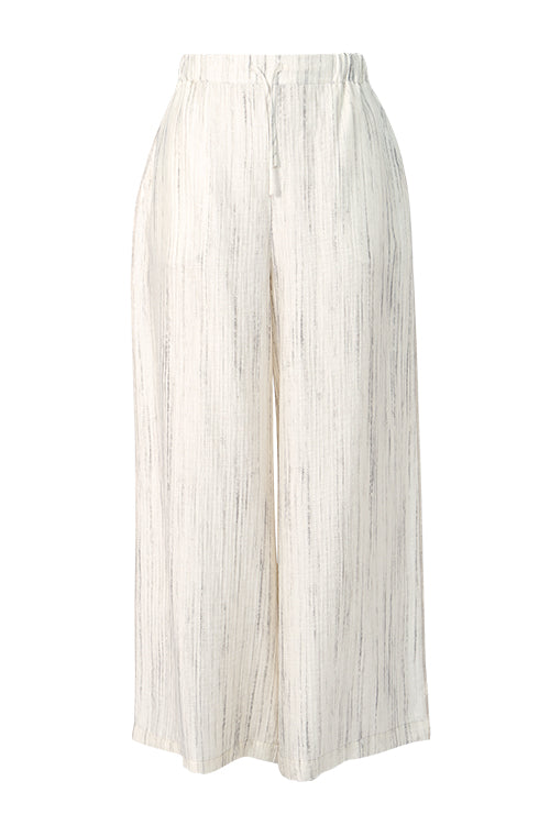 ranging contrast pant / ivory marle
